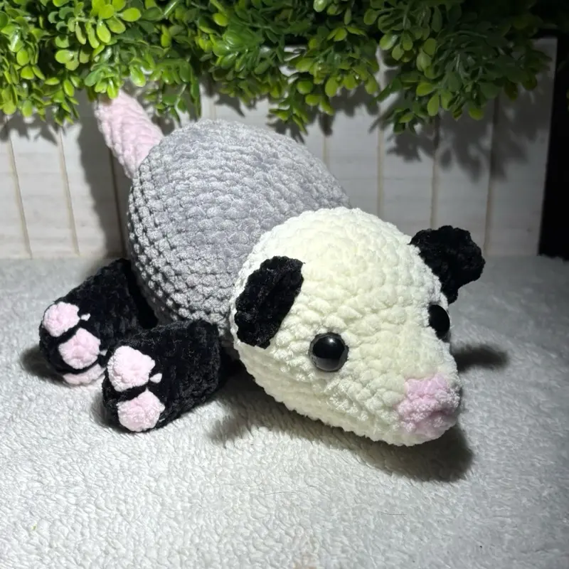 Handmade Crochet Momma Opossum