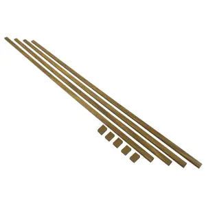 Cable Trunking Raceway 192" Brown Self-Adhesive Paintable Cord Management for TV, Speakers, and Computer Wires, Wood Tone Raceway Includes Junction Pieces, 0.8" x 0.4" x 192" by Easylife Tech