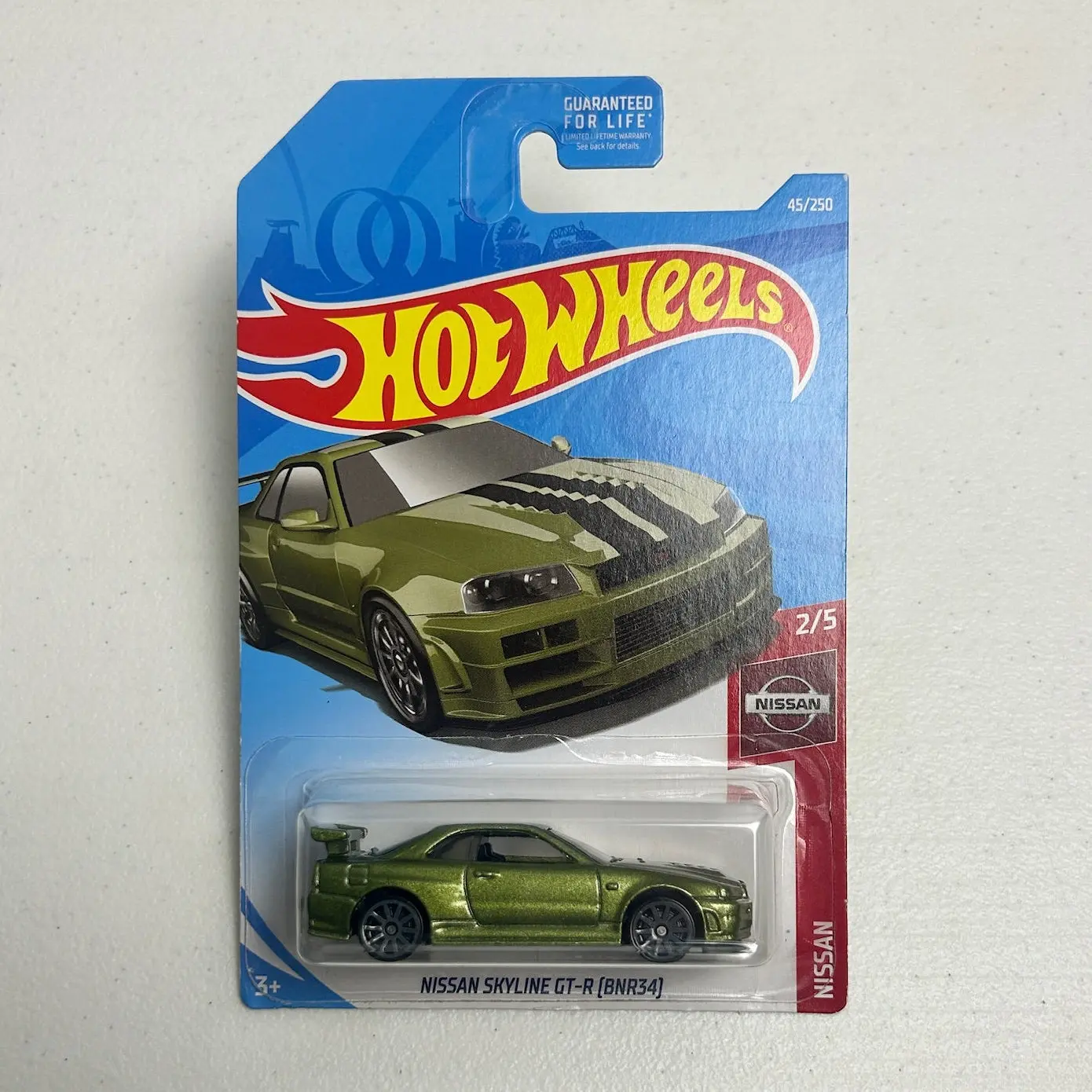 Hot Wheels 1:64 Nissan Skyline GT-R (BNR34) Green Mainline