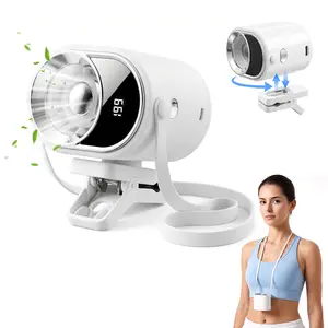 LZDJTQ Clip-On Car Fan with LED Display, 360° Rotatable, 4-Speed Rechargeable Personal Fan, 1800mAh, Type-C Charging for Car Desk Travel #SummerWins #DealsforYouDays