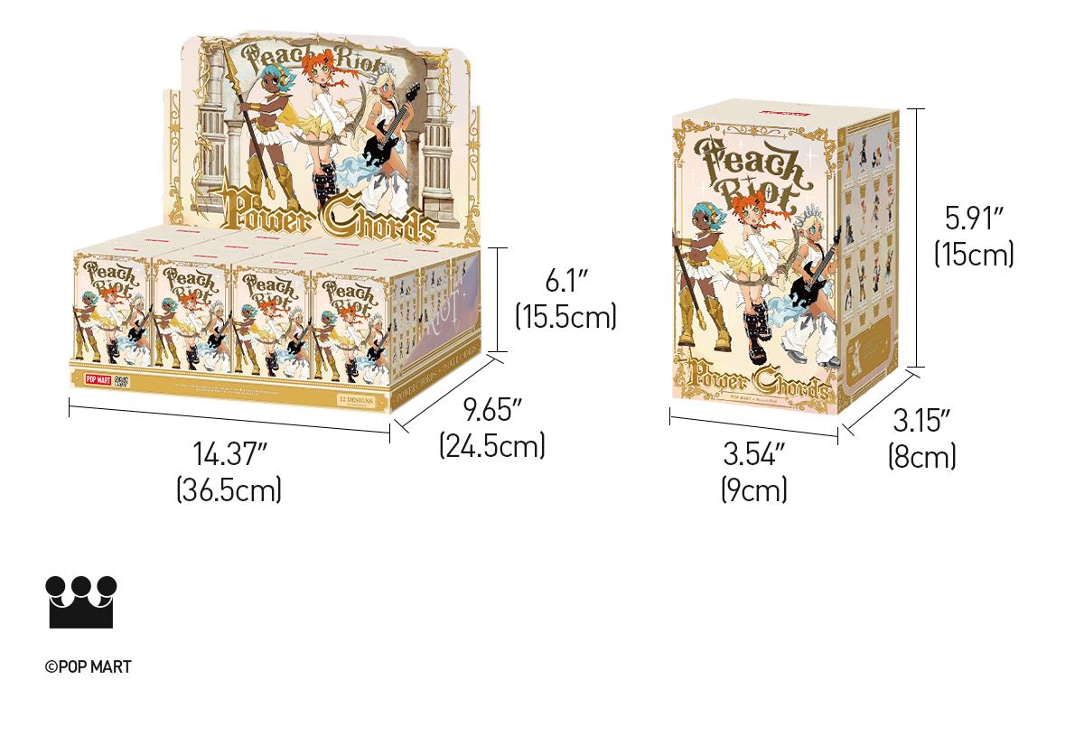 POP MART Peach Riot Power Chords Series Figures Blind Box teen boy gift