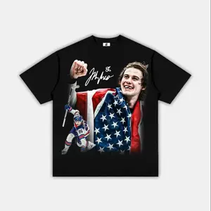 JACK HUGHES 'GOLDEN GOAL' TEE, Team USA T-shirt, Winter Olympics Shirt, Rettro Graphic Tees, Commemorates Olympic Victory and Shows Patriotism