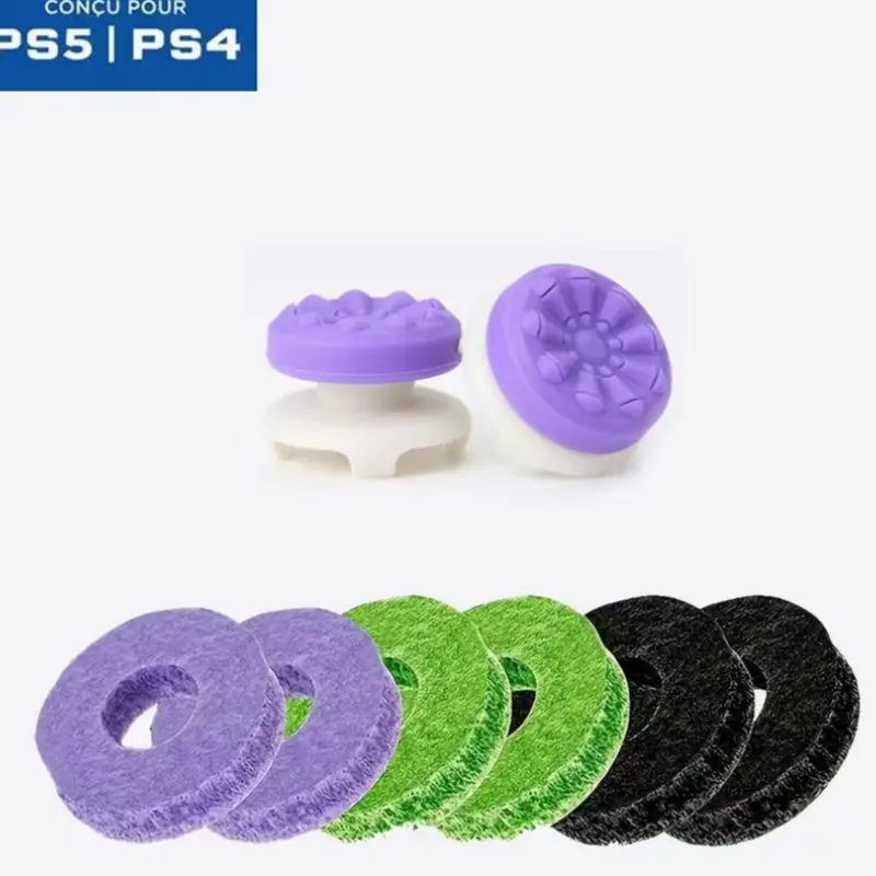 New Silicone Aim Assist Rings Set, 8 Pieces, Precision Control, Enhanced Grip, Thumbstick Performance Booster, Ps4/ps5/switch Pro, Game Console Accessories, Gaming Accessories, Controller Accessories