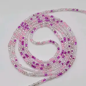 Pink Starburst Blast Waist Beads - Multicolor Beads for Stylish Waist Decorations