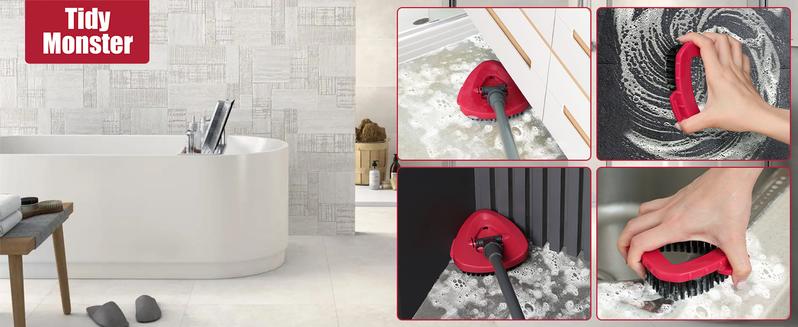 Scrub Brush Head Refills for O-Cedar RinseClean 2-Tanks System Spin Mop Replace Head for Ocedar Mopping Cleaning o cedar Triangle Scrubbing