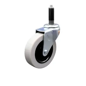 Service Caster SCC-EX05S310-TPRS-78 3 in. Swivel Thermoplastic Rubber Caster Wheel & 0.875 in. Expanding Adapter Stem Caster
