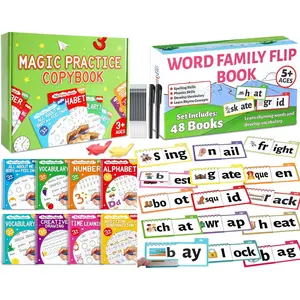 Magic Grooved Writing Practice Books &  Family Build Book Kits