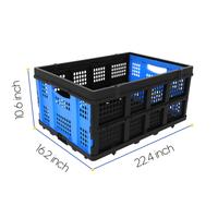 62L Portable Collapsible Storage Crate（Blue）