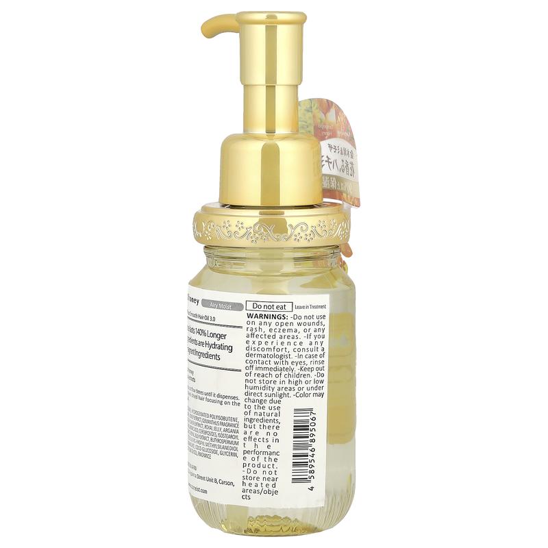 &honey Fleur Moist Hair Oil, Garden Fleur Honey, 3.4 fl oz (100 ml)