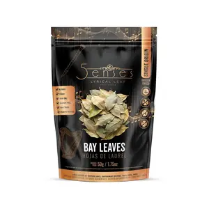 5Senses Bay Leaves | Hojas de Laurel | Lyrical Leaf | Single Origin, Non-GMO, Fairtrade, Kosher, Gluten-Free, Vegan Flavor Natural