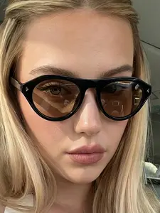 Women's Cat Eye Sunglasses, Fashionable Retro Style, Casual Daily Wear, Outdoor Travel Accessories, Simple Design, 1pc