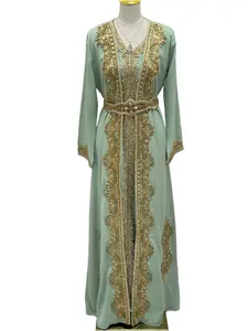 Rahaf Moroccan Style Kaftan by Palestinian Elegance