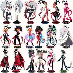Anime Figure Acrylic Stand Model Plate Alastor Fizzarolli Angel Desk Decor Standing Sign Game Fans Gift Ornaments Stand Model