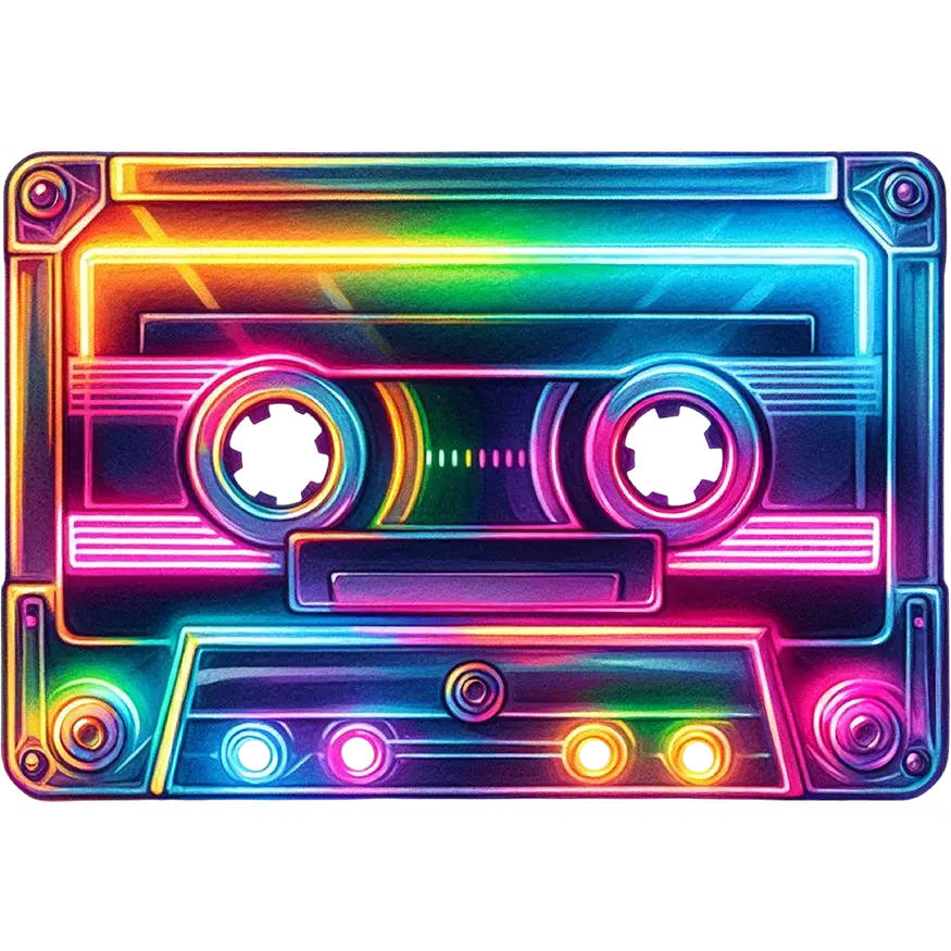 DTF Transfer – Retro Tape Multi Sizes (RT-AC002)