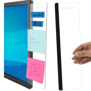 2Pcs Monitor Memo Board Computer Message Office Supplies Sticky Note Holder