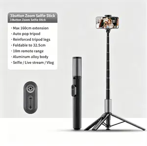 Diu Diu stick-68 inch Selfie Stick Tripod for iPhone, Auto-Open Phone Tripod Stand with Magnetic Smart Remote Support Cell Phone Zoom in/Out,Front/Rear Camera Switch,Travel Selfie Stick for iPhone/Android