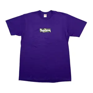Supreme Box Logo Short Sleeve Tee Shirt (FW23) Purple