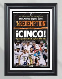 2014 San Antonio Spurs NBA Champions No Frame Front Page Newspaper Print