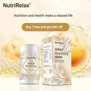 NutriRelax Sheep Placenta Dietary Supplement Hard Shell Capsule for Healthcare Edible Fitness