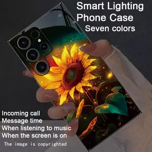 Colorful, Smart lighting, intelligent voice controlled luminous Protective phone case suitable for S26Ultra/S25Ultra/S24/S22Ultra/S23Ultra/S21Ultra/S20Ultra/S10+/Note20Ultra/Note10+/Zfold 7/Zfold 6/Z Flip7/Z Flip6