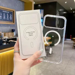 iPhone 17 Pro Max Case, Clear, MagSafe, Anti-yellowing, Drop Protection , Shockproof Bumper Magnetic design