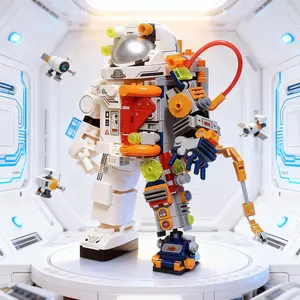 998-Piece Astronaut Building Blocks Set - A DIY New Year's gift suitable for children and adults, an educational building block toy, decorative item, and creative puzzle toy (Christmas gift, New Year's gift, birthday gift, holiday gift)