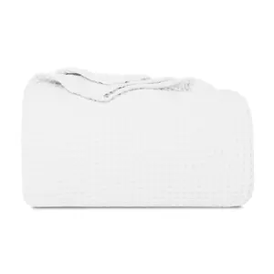 Organic Cotton Mart - Waffle Weave Blankets - Available in King, Queen and Twin - Organic Cotton Blankets in Soft Waffle Weave cloud blanket