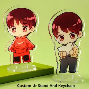 Wholesale Custom Acrylic Desktop Stand Customized Cute Cartoon Figure Photo Stands Customizable Clear Standees Gift Standee