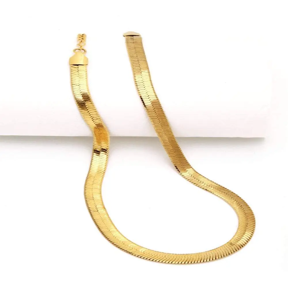 Gold Herringbone Chain Necklace Gold Herringbone Chain Necklace