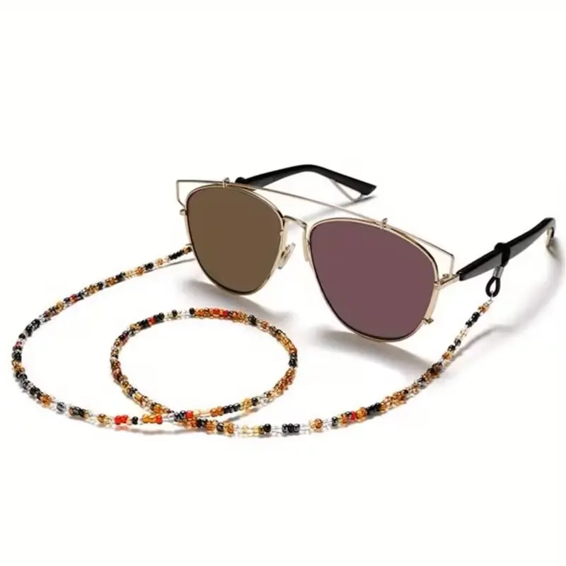Customizable Beaded Glasses Chain 27-1/2" Length for Sunglasses & Eyewear Adjustable Strap Stylish & Practical