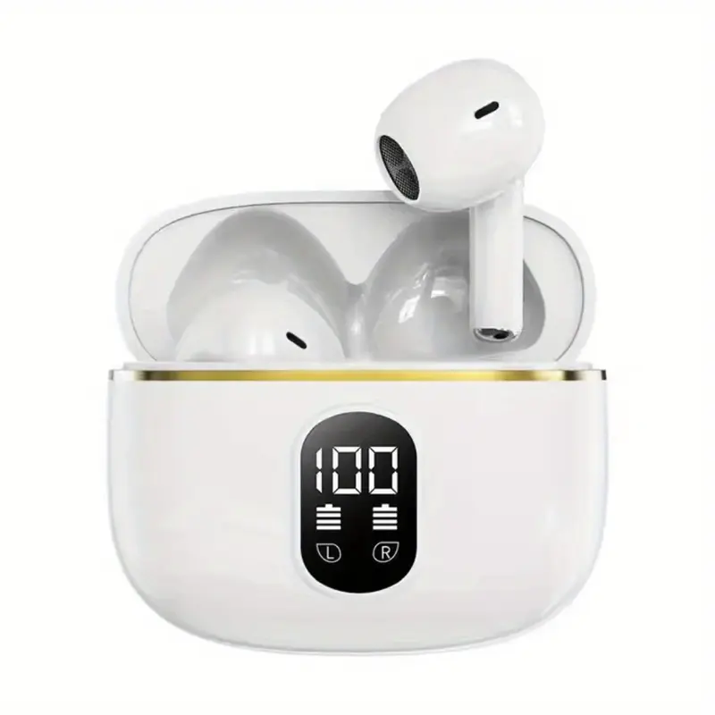 PAVUN Wireless Bluetooth 5.4 In-Ear Earbuds - True Wireless Headset for Commute & Workout, Hybrid ANC Noise Cancellation, Transparency Mode, Touch Controls, Deep Bass, 20H Playtime, LED Battery Case