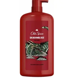 2 Pack Old Spice Body Wash for Men, Dragonblast, Long Lasting Lather, All Skin Types, 30 oz Body Care Scent