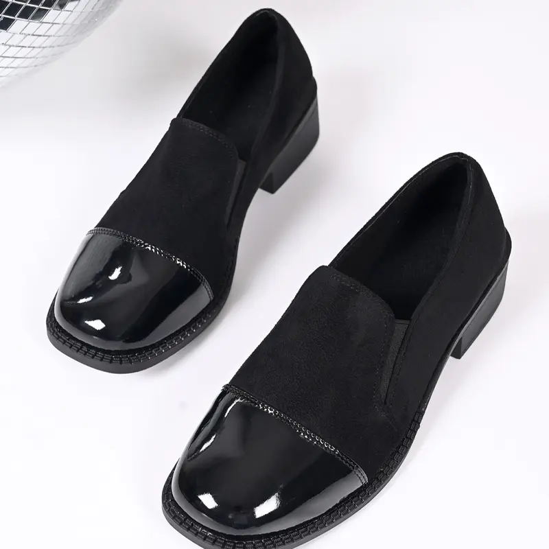 Women's British Style PU Leather Mary Jane Shoes, Thick Sole Loafers for Spring & Fall, Casual Ankle-High Footwear, British Fashion Shoes, Versatile Shoes