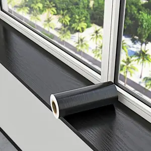 1pc 15cmx5m Self-adhesive Wood Grain Repair, Repair Tape Wallpaper Stickers, Used for Door Frame Border Stickers, Removable Wallpaper for Window Sills, Desks, Cabinets, Wardrobes