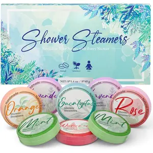 Self Care Gifts for Women & Men 8 Pack Aromatherapy Shower Steamers Stress Relief Stocking Stuffers + Spa-Grade Essential Oils!