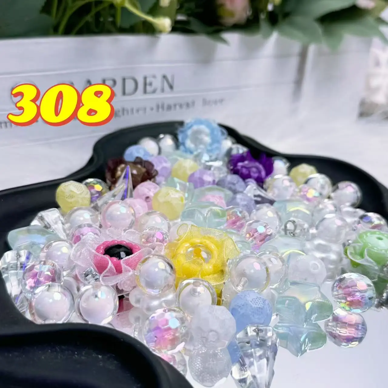 Rainbow-Daily New Arrivals |Acrylic Bead Mix for DIY Craft Beadable Pen Bracelets Phone Charms Necklaces Versatile Use