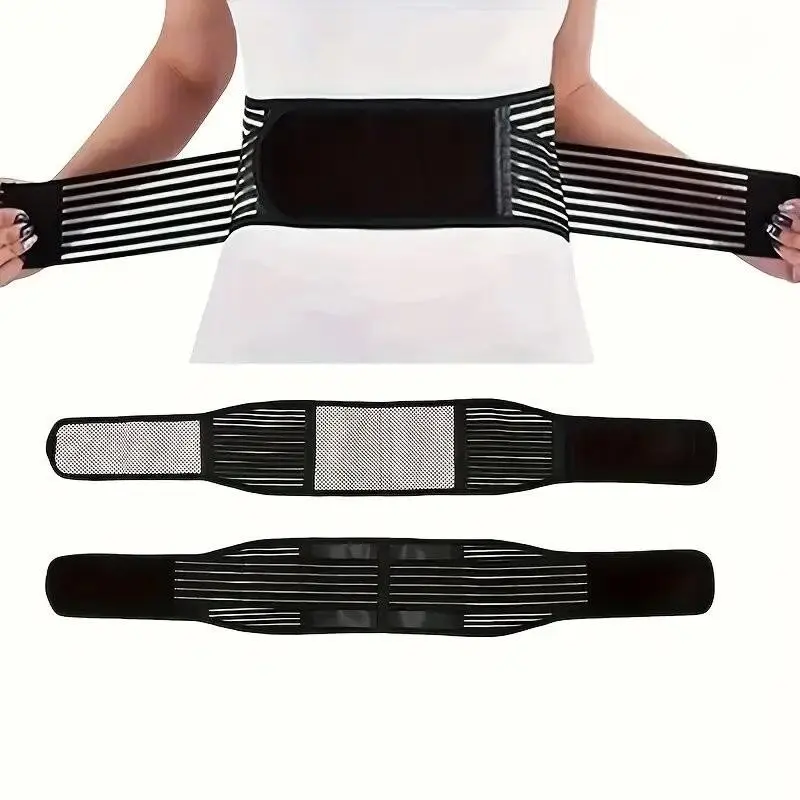 Breathable Waist Support Belt, Adjustable Velcro Back Brace, Sports Protection Corset, Lower Back Wrap, Lumbar Belt, Ideal for Fitness/basketball/running/lifting, Unisex