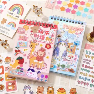 700 PCS Kawaii Die-Cut Lifestyle Sticker Book, 30 Sheets (12 PET Stickers + 20 Glossy Paper Stickers), Cute Aesthetic Stickers for Scrapbooking, Journaling, Junk Journals, Planners, DIY Crafts, Vision & Prayer Board Supplies