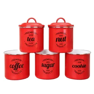 Vintage Style Cookie Jar and Coffee Can with Hinged Lid, Perfect for Home Chefs, Unique Kitchen Storage for Sugar Tea Coffee Nuts and Cookies