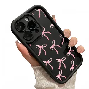 Fashion Trend Bow Design Phone Case for iPhone 16, 15, 14, 13, 12, 11 Pro Max - Dustproof, Anti-Slip, Anti-Drop, Original Accessory Cover Protector Protective