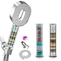 Chrome shower set + 3 PACK 20 Stage Filter