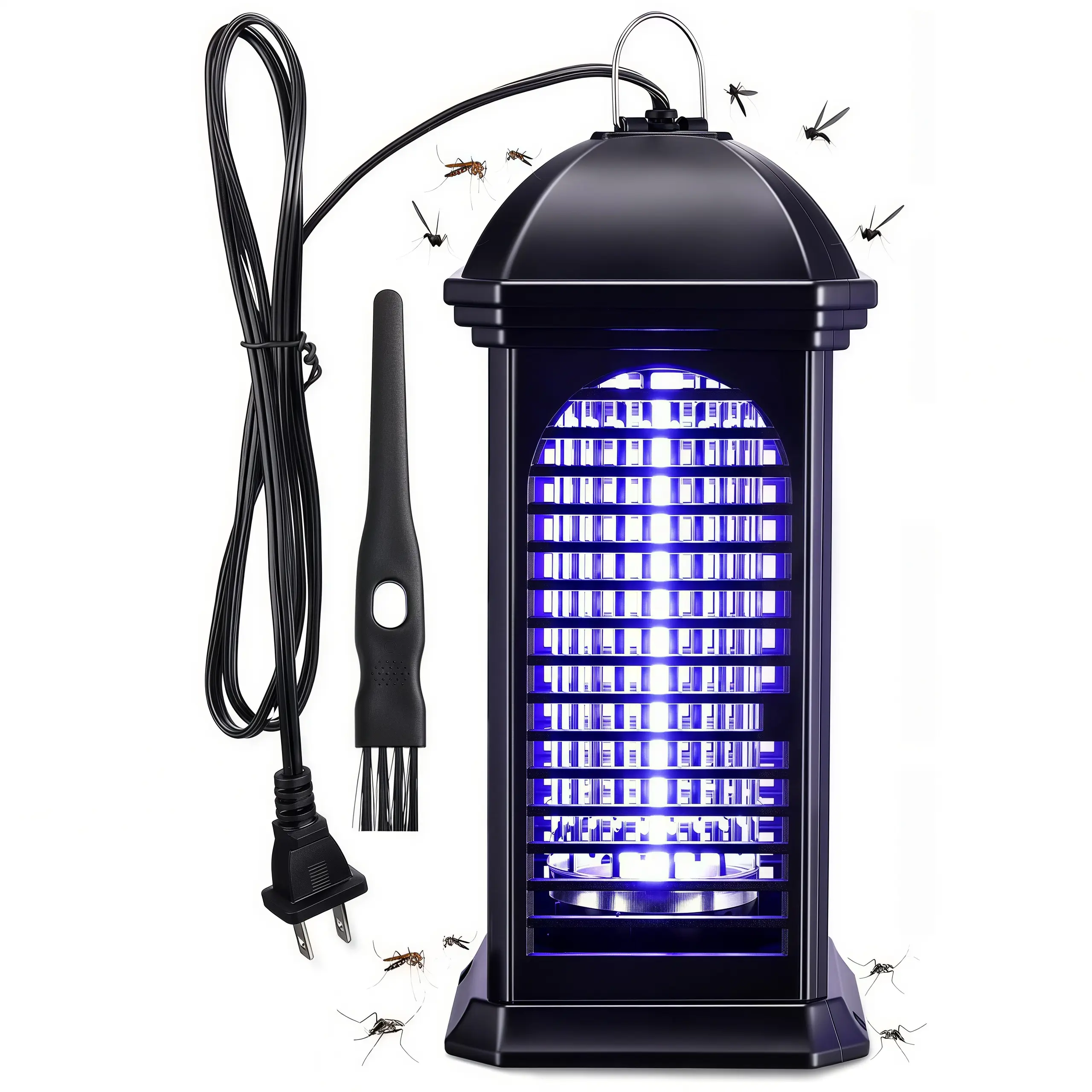 LMMAKE 1PC Bug Zapper for Indoor & Outdoor Use, Upgraded 11W Unique Blue-Violet Light Lamp, 100% Improved Mosquito Elimination Efficiency, Long Service Life, Covers Half an Acre, Ideal Fly Trap for Patio, Backyard & Household