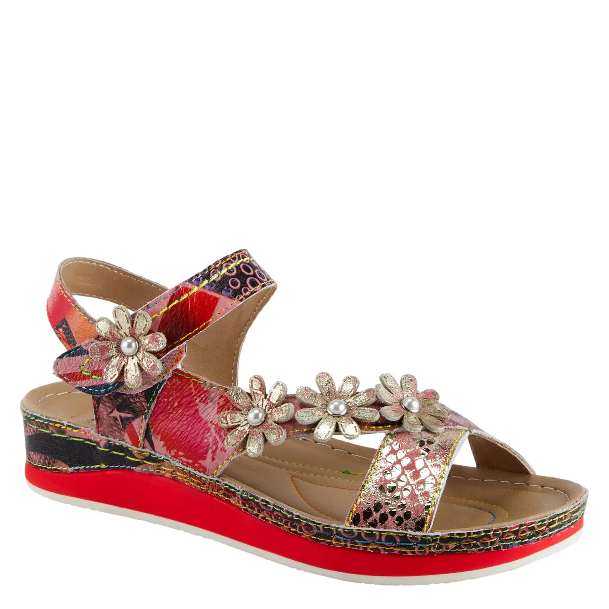 L'Artiste by Spring Step CharIeen Pink Multi  CHARLEEN-699 Women's