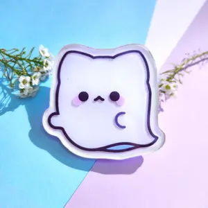 Spookitty Glow in the Dark Acrylic Pin