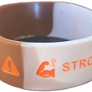 Trigger Warning Strong Woman Bracelet - Bold Design with Iconic Symbols and Text