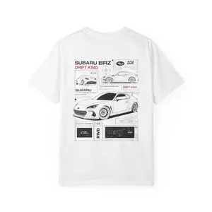 Subaru BRZ - Drift King Graphic Tee Gift for Car Lovers JDM Car Enthusiast T-Shirt Hoodie Sweatshirt 2 Sided