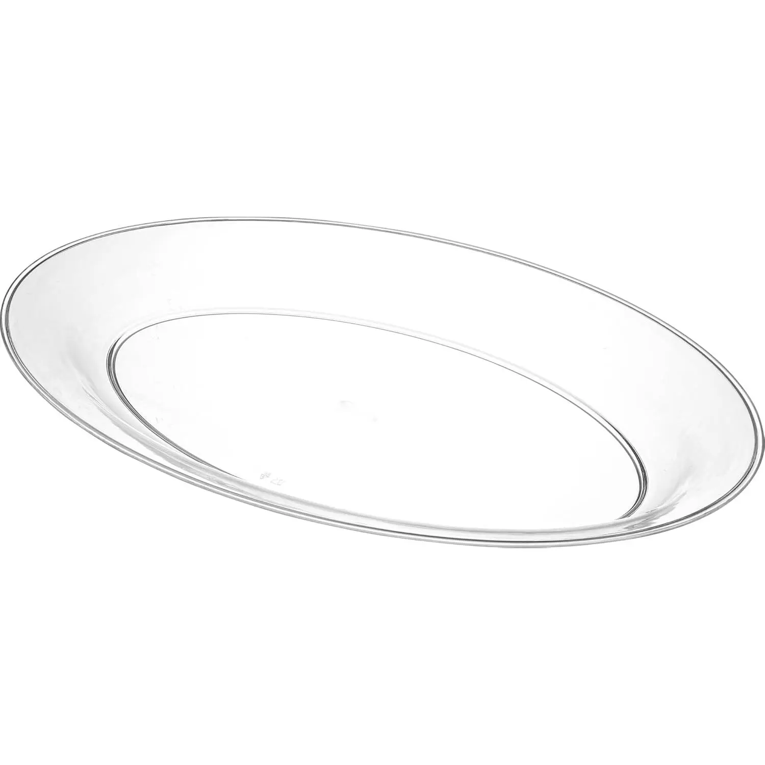 Plastic Oval Serving Trays - Serving Platters Oval 11 X 16 Disposable Party Dish Crystal Clear Pack of 4