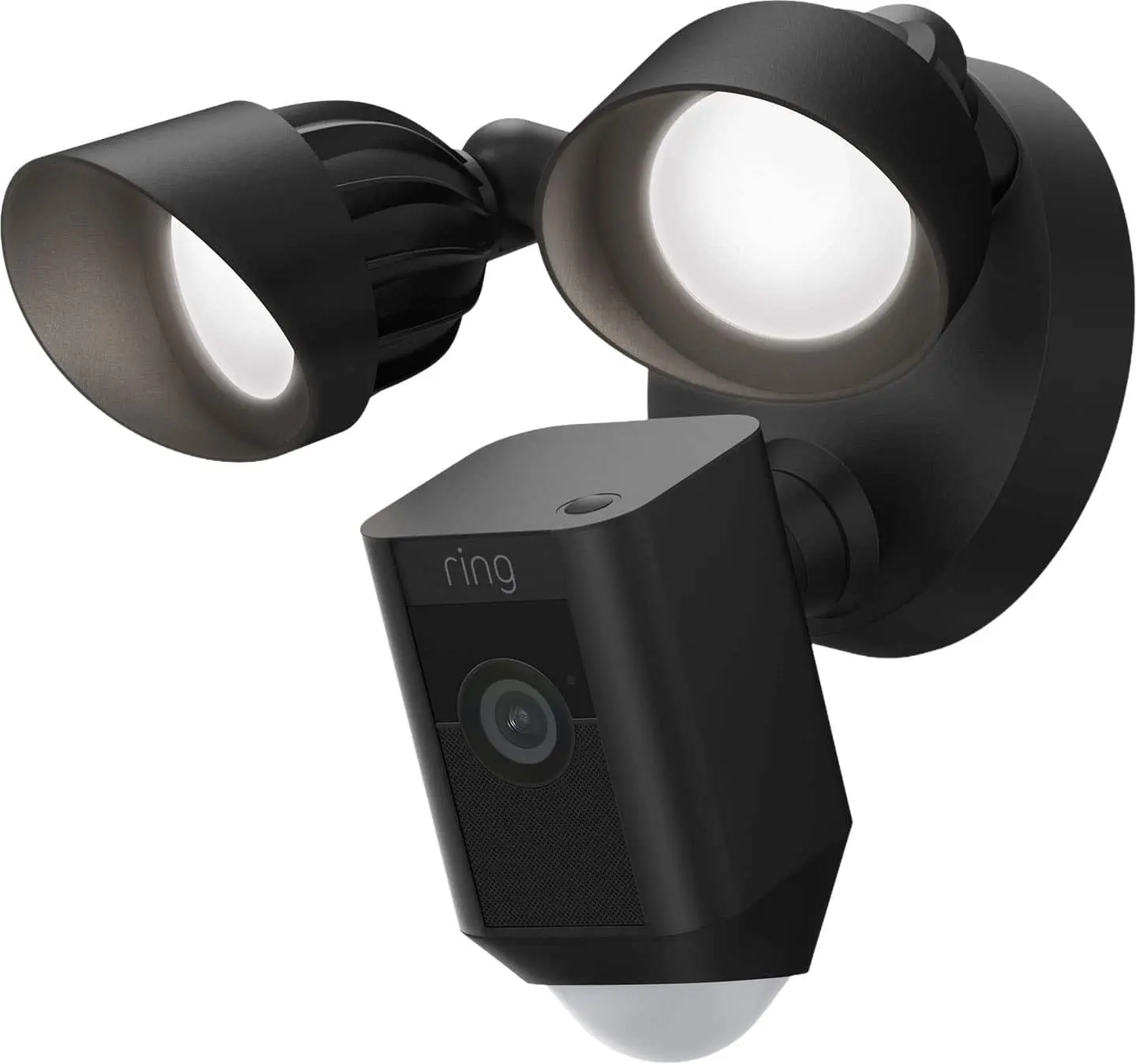 Ring - Floodlight Cam Plus Outdoor Wired 1080p Surveillance Camera - Black