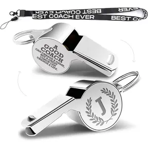 Initial Coach Gifts Whistle for Coaches Emergency Thank You Coach Gifts Personalized Monogram Coaches Whistle