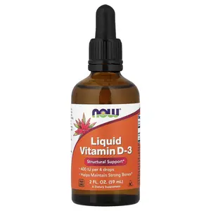 NOW Foods Liquid Vitamin D-3, 2 fl oz (59 ml)